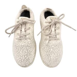Allbirds Wool Sneakers Runner Fluffs White Merino Wool Athletic Shoes US Size 9